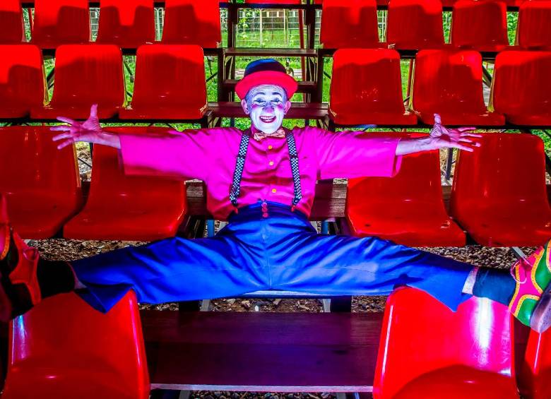 Mimo y director del circo, Personajes: Carlos Álvarez. Foto: Juan Antonio Sánchez