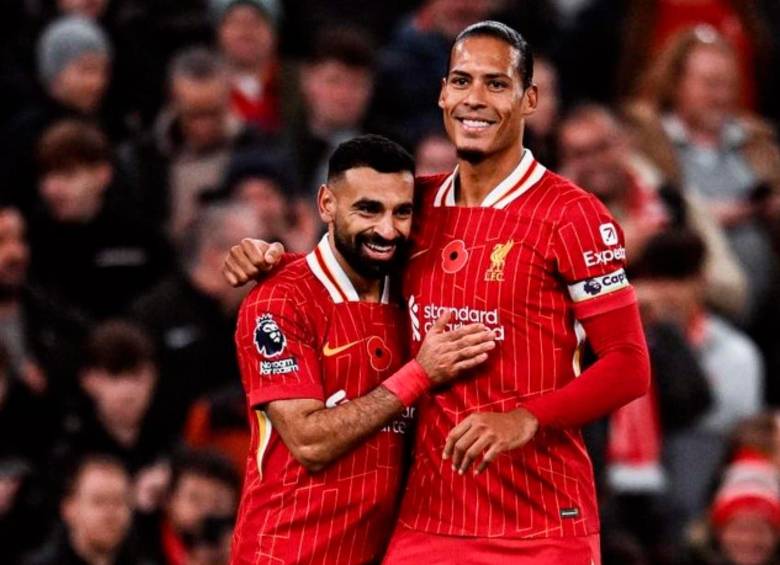 Liverpool venció en Anfield a Aston Villa con goles de Darwin Núñez y Mohamed Salah. FOTO TOMADA @LFC