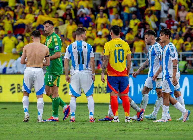 Los encopetados bicampeones de la Copa América sucumbieron ante el juego de Colombia en Barranquilla. FOTO Juan Antonio Sánchez 