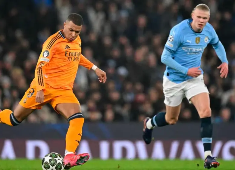 Kilyan Mbappé y Erling Haaland, dos de las figuras de los octavos de final de la Champions. FOTO GETTY