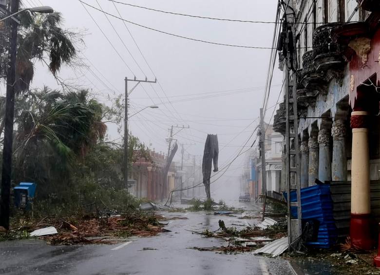 Paso del huracán Ian por Cuba. Imagen de referencia. FOTO: EFE