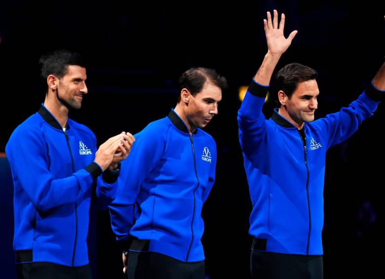 Djokovic, Nalad y Federer, un trío que convoca a los aficionados en Londres. FOTO EFE