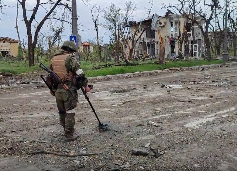 Mariupol es una de las ciudades ucranianas con campos minados detectados. FOTO: EFE