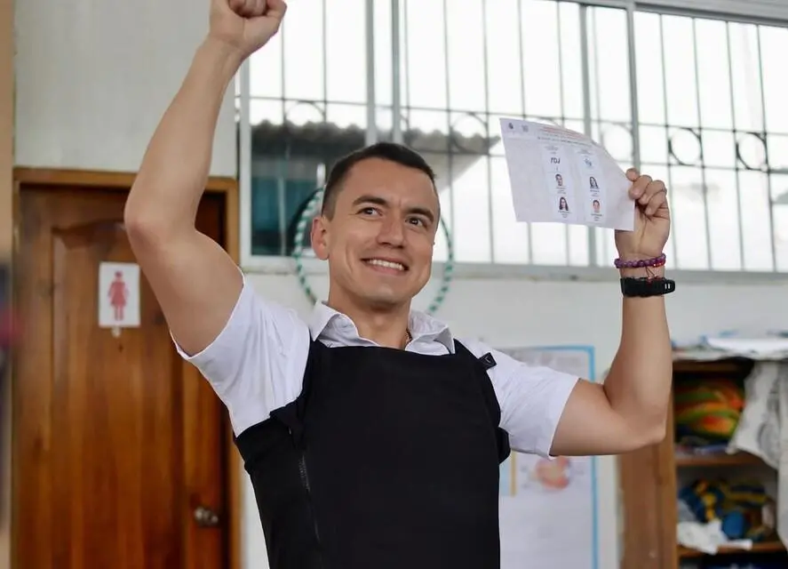 Daniel Noboa, presidente de Ecuador. FOTO: Colprensa.