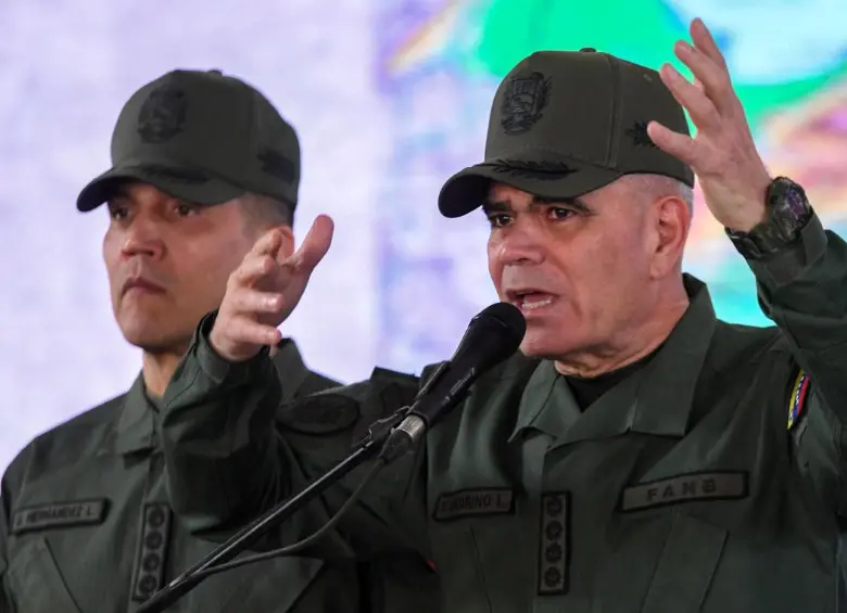 El ministro de Defensa venezolano, Vladimir Padrino Lopez, explicó los alcances de las operaciones de aeronaves espías de EE. UU. FOTO AFP