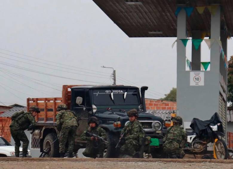 El Ejército y la Policía adelantaron el rescate de los soldados en la vereda La Hacienda de El Tambo, Cauca. FOTO: Ministerio de Defensa