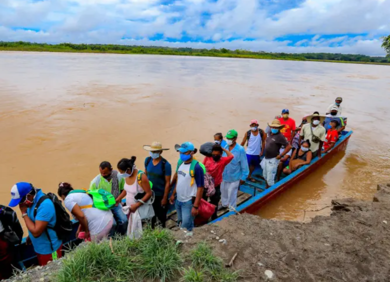 Desplazamiento forzado. Foto: Archivo-Jaime Pérez Munévar