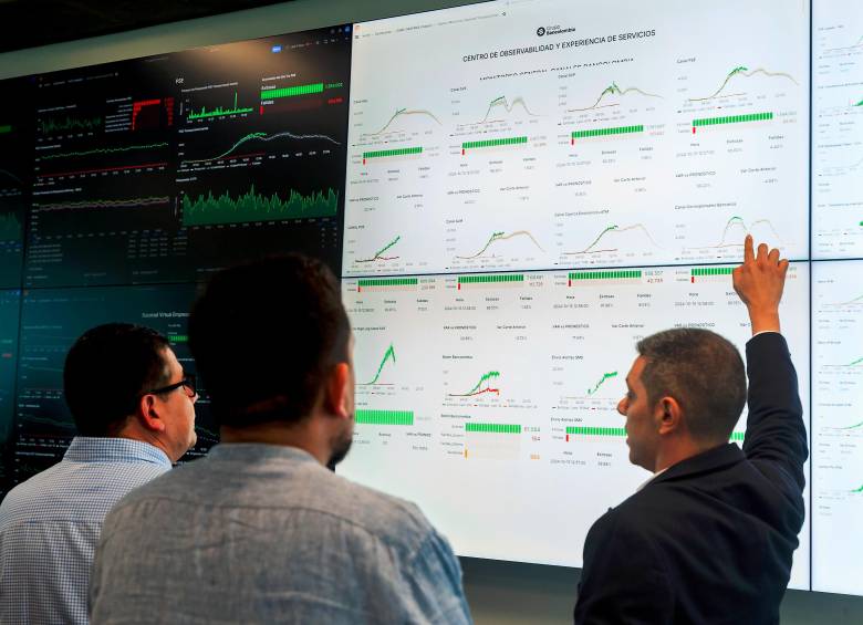 Centro de datos de Bancolombia en Medellín. FOTO CAMILO SUÁREZ. 