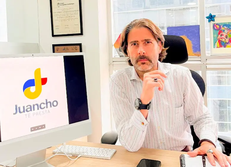 Juan Esteban Saldarriaga, fundador y principal cerebro de la fintech Juancho Te Presta, hoy en proceso de liquidación. FOTO Cortesía