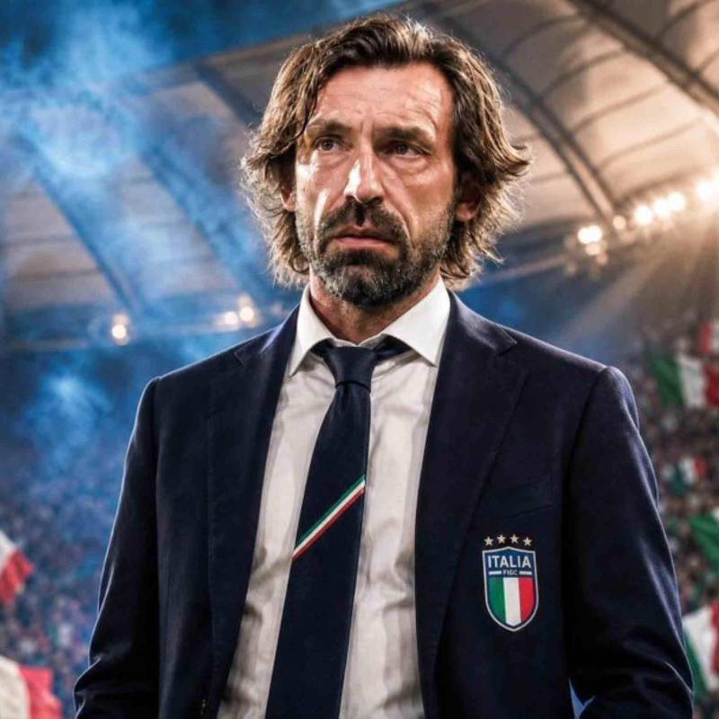 El italiano Andrea Pirlo sería el elegido para dirigir a la selección Azzurra, que busca entrenador con miras a lograr la clasificación al Mundial 2030. FOTO TOMADA X 
