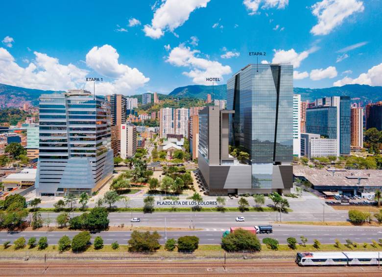 Rivana Business Park es un complejo de oficinas, comercio, plazoleta de espacio público y próximamente hotel. Foto: Cortesía