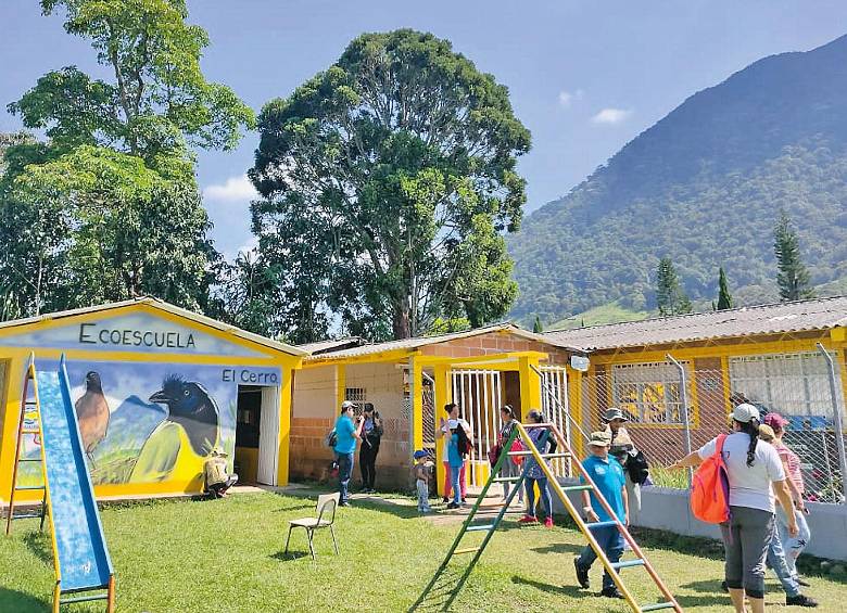 Ecoescuela El Cerro, del municipio de Venecia. FOTO: Cortesía