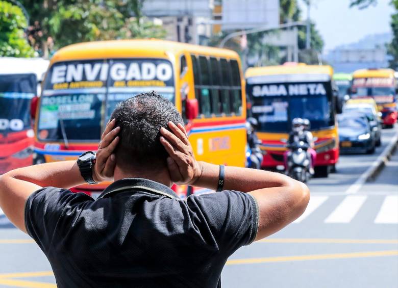 El 88 % de los barrios del Valle de Aburrá no cumplen con las normas de ruido, según el Área Metropolitana. FOTO: Jaime Pérez Munévar