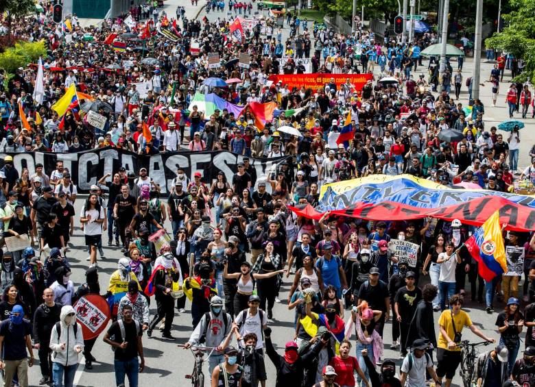 Entre 2020 y 2021 hubo protestas sociales contra las políticas del Gobierno que terminaron en actos de violencia. JULIO CÉSAR HERRERA.