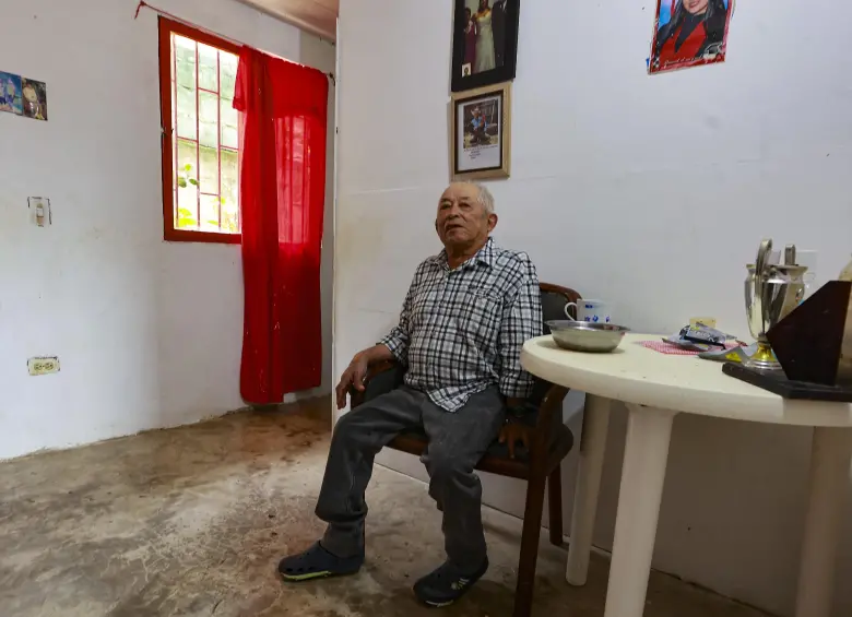 Luis Carlos Agudelo Jiménez, “El Cojo”, otro de los que se vio beneficiado con las proezas de Bartolo. Foto: Manuel Saldarriaga Quintero.