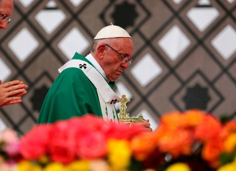 Francisco mencionó que, al ser portadores de gratitud, el mundo se vuelve mejor. FOTO: COLPRENSA.