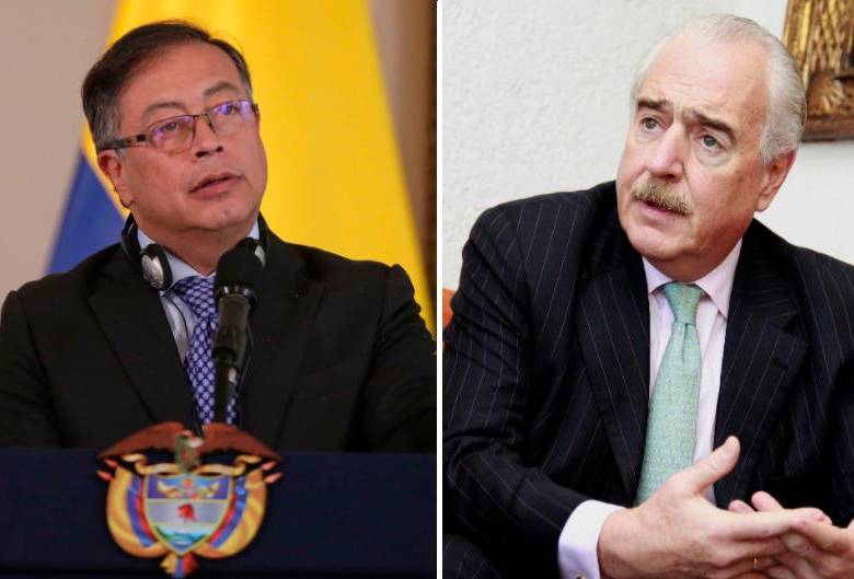 El presidente Gustavo Petro (izquierda) y el expresidente Andrés Pastrana se demandarán mutuamente. FOTOS: ARCHIVO.
