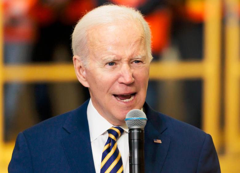 El presidente de Estados Unidos, Joe Biden, sostuvo que su país no planea enviar aviones caza F-16 a Ucrania. FOTO: EFE