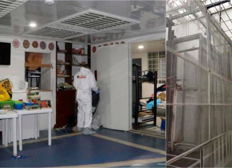 El “Pasillo Azul” era la zona de la IPS Resurgir a la Vida en la que pacientes con problemas de adicción sufrieron –según Fiscalía– torturas con taser, baños con escobas y encierros. FOTO cortesía