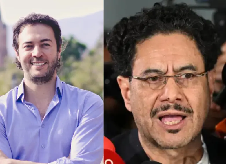 Daniel Quintero, exalcalde de Medellín, e Iván Cepeda, senador y candidato presidencial. Fotos: cortesía y AFP