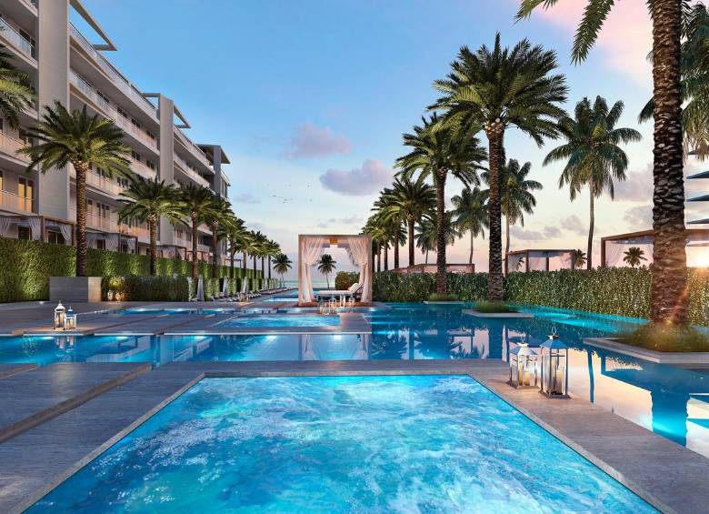 Jacuzzis y piscinas rodeados de un oasis de palmeras, un condominio en medio de la más fascinante biodiversidad. FOTO CORTESÍA. 