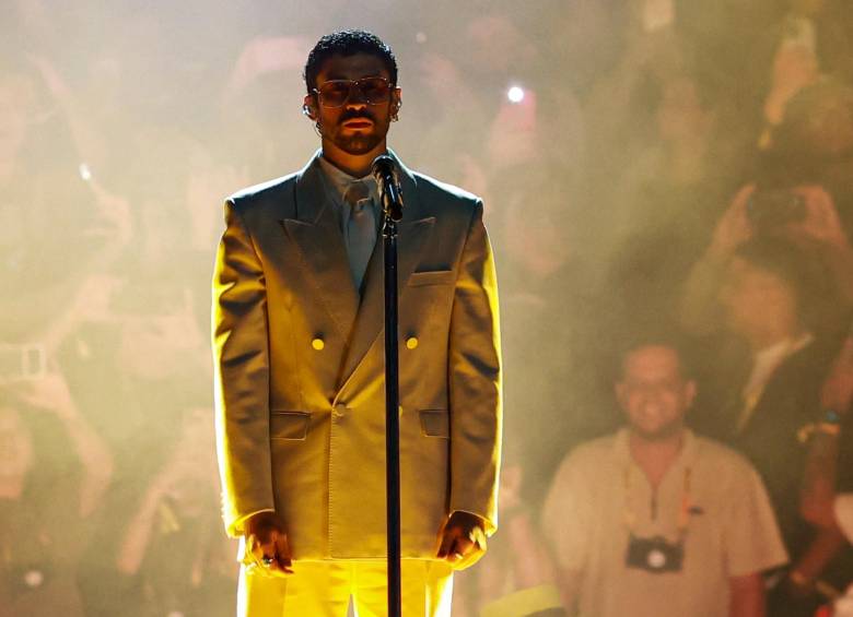 “Es una noche que no olvidaré jamás, los quiero y los amo con el corazón, el Conejo Malo es de ustedes por siempre, gracias”, dijo para despedirse Bad Bunny. Foto: Manuel Saldarriaga Quintero.