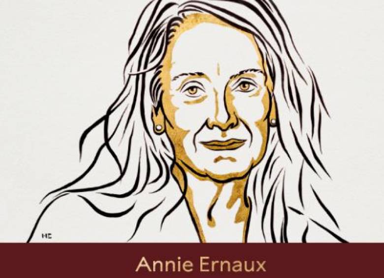 Annie Ernaux, ganadora del Nobel de Literatura 2022. FOTO: CORTESÍA