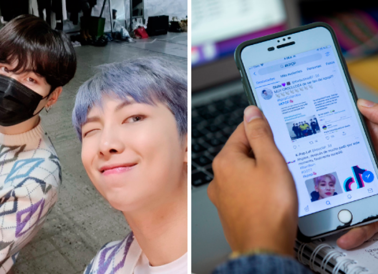 Los fanáticos de grupos k-pop como BTS son muy activos en redes sociales. FOTOS Cortesía y Esteban Vanegas