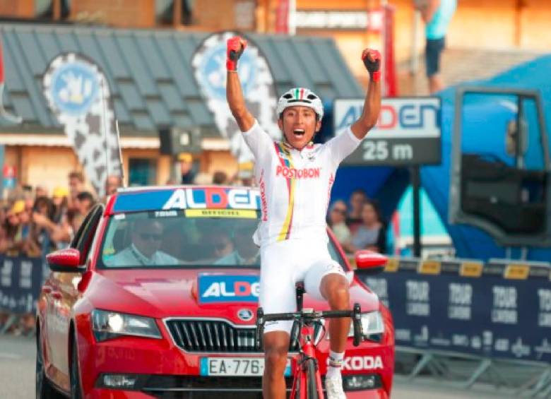 Egan Bernal atendió el llamado para volver a lucir los colores de la Selección Colombia, con la que ya ha triunfado. FOTO FEDECICLISMO