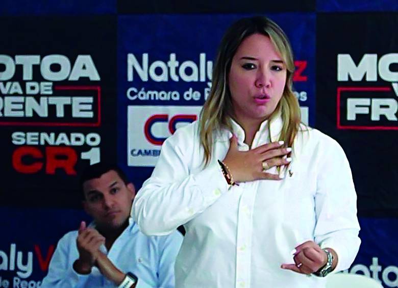 Vélez, candidata a la Cámara por Antioquia del partido Cambio Radical con el número 102. FOTO: Tomada de redes sociales