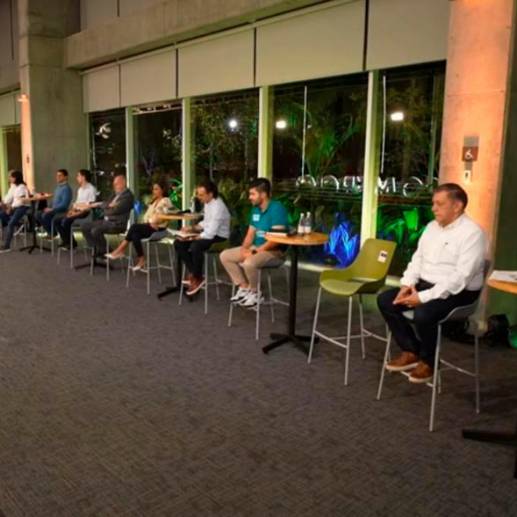 Los 14 candidatos a la alcaldía de Medellín participan del debate. FOTO CORTESÍA
