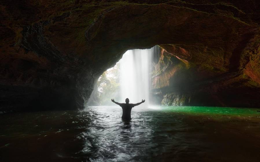 En el sector donde está ubicada la cascada El Santuario también se encuentra una serie de cuevas donde se puede realizar espeleología. FOTO: @luismunozfotografia 