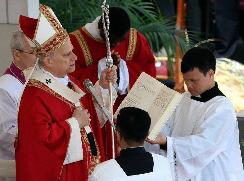 Celebración de la misa del Domingo de Ramos. FOTO: @VATICAN MEDIA