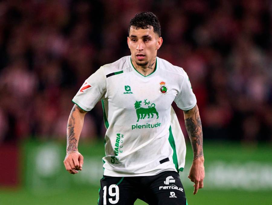 Gustavo Puerta jugó 32 partidos en la campaña de ascenso del Racing de Santander. FOTO: <b>GETTY</b>
