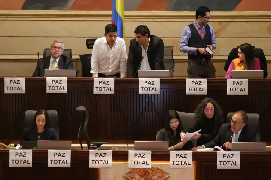 La votación por le proyecto de La Paz Total en la Cámara de Representantes, el 25 de octubre de 2022. FOTO: COLPRENSA