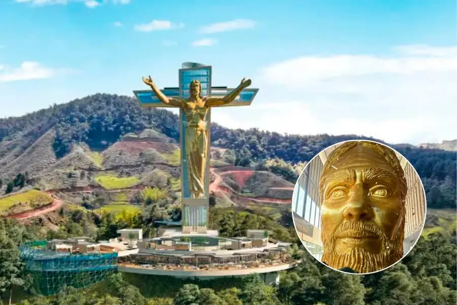 La cabeza del Cristo ya se puede visitar de manera gratuita en El Peñol. FOTO: Cortesía