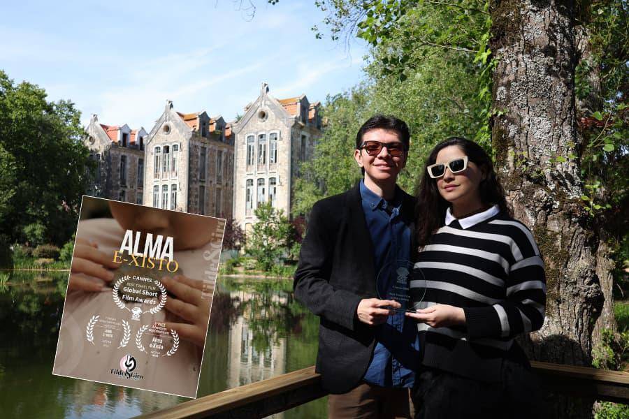Estos son Juan Manuel Arias Gaviria y Laura Girón Cardona, director y productora del corto. FOTO: Cortesía TILDE AND GIRO.