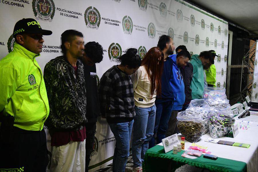 Los detenidos en los operativos judiciales. FOTO: Cortesía