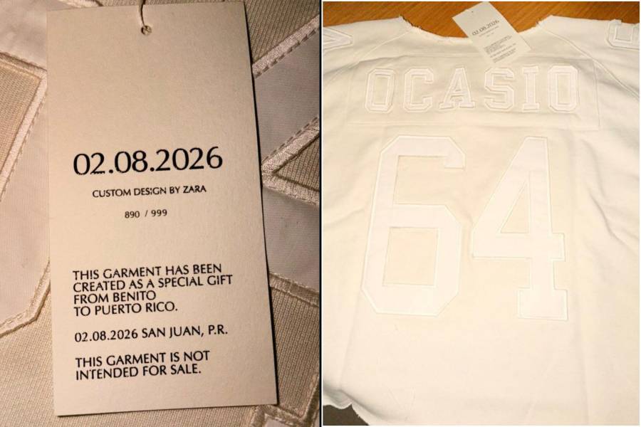 Camisetas regaladas por Bad Bunny después del Super Bowl. Foto: cortesía