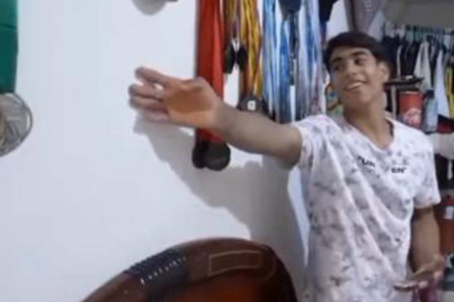 “Aquí va la medalla olímpica”: Ángel Barajas ya le tenía espacio en la pared de su cuarto a la presea que ganó en París