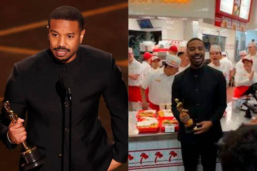 Michael B. Jordan ganó el Óscar por su doble papel en Sinners. FOTO: Getty / Redes sociales