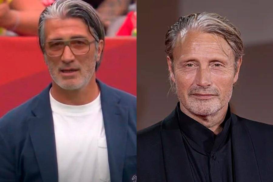 Estos son Murat Yakin, técnico de Suiza, y Mads Mikkelsen, actor danés. FOTO: Tomada de redes sociales