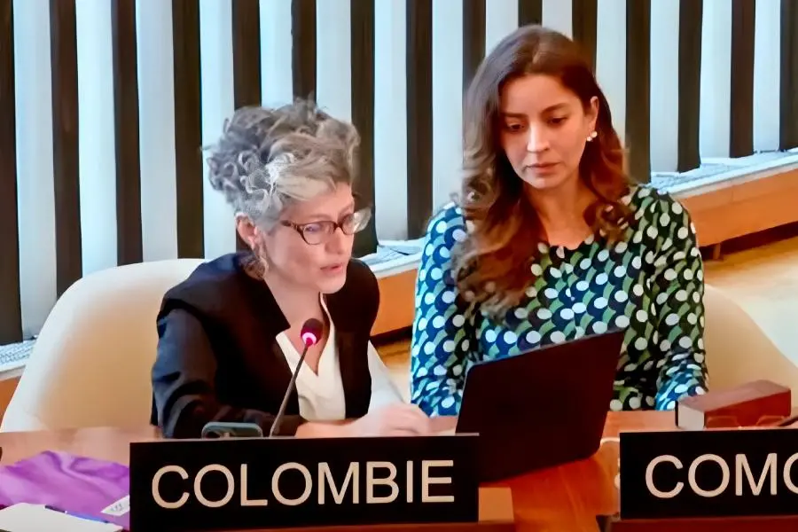 La viceministra Saia Vergara (izquierda) representó al país en Francia. FOTO: MinCulturas
