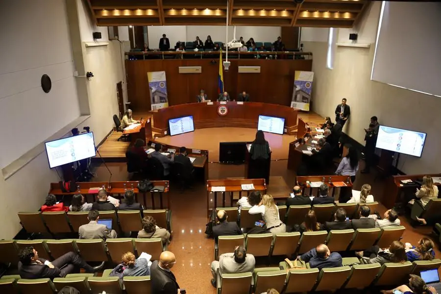 La Corte Constitucional en una sesión. FOTO: COLPRENSA.