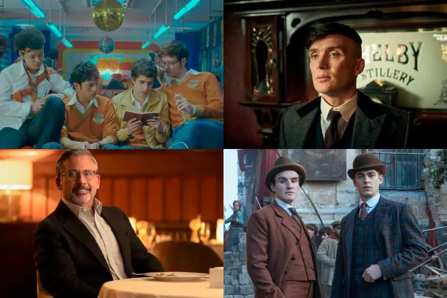 <i>La primera vez, Peaky Blinders, Rooster</i> y <i>El joven Sherlock</i> son algunas de las series nuevas de marzo de 2026. FOTO: Cortesía Netflix, HBO Max y Prime Video