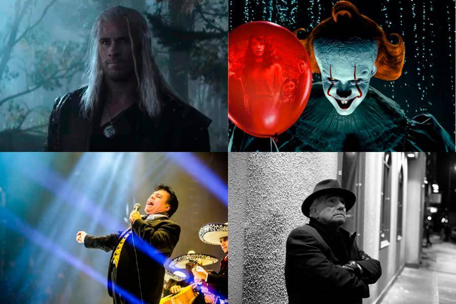 <i>The Witcher, It: Welcome to Derry</i> y las series documentales de Juan Gabriel y Martin Scorsese son algunos de los estrenos de octubre. FOTOS: Cortesía Netflix, HBO Max y Apple TV+