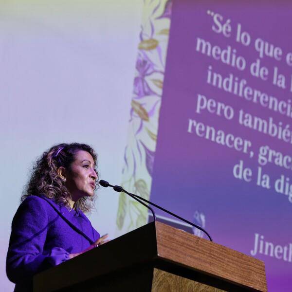 ineth Bedoya Lima, periodista víctima de secuestro y violencia en el año 2000. FOTO: COLPRENSA