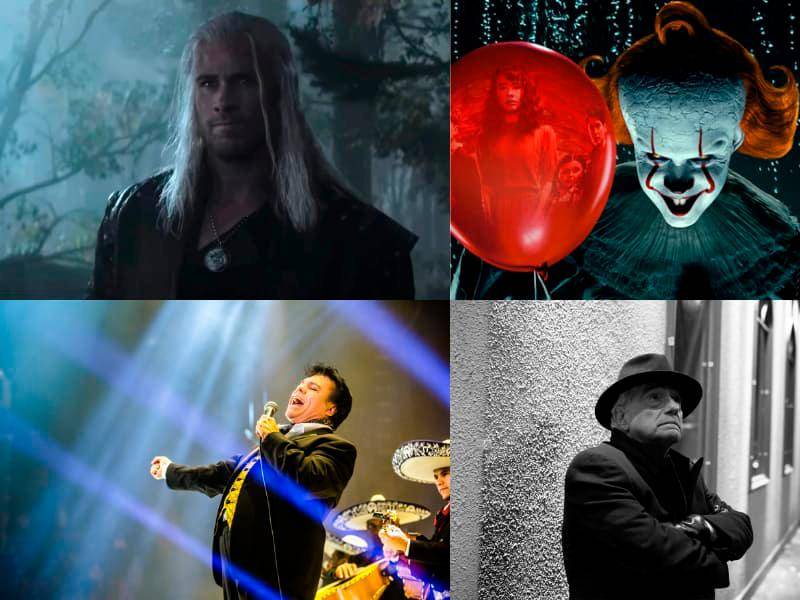 The Witcher, It: Welcome to Derry y las series documentales de Juan Gabriel y Martin Scorsese son algunos de los estrenos de octubre. FOTOS: Cortesía Netflix, HBO Max y Apple TV+