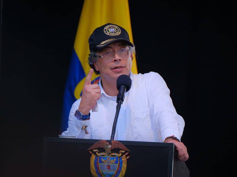 El presidente Gustavo Petro se pronunció tras los señalamientos de su homólogo ecuatoriano sobre su visita a Manta y una presunta relación con el narcotraficante alias ‘Fito’. FOTO: Colprensa. 