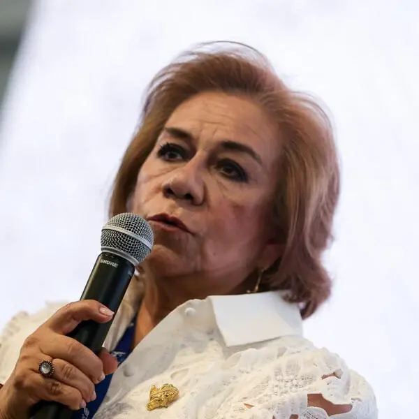 La canciller Rosa Villavicencio en un evento público. FOTO: COLPRENSA